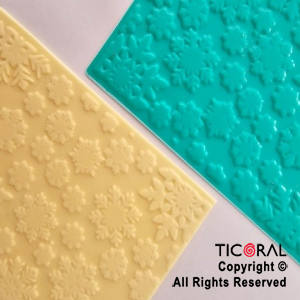 PLACA TEXTURIZADORA COPO DE NIEVE 15 X 10.5 CM x 1